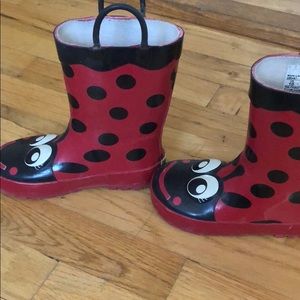 Ladybug rainboots size 10